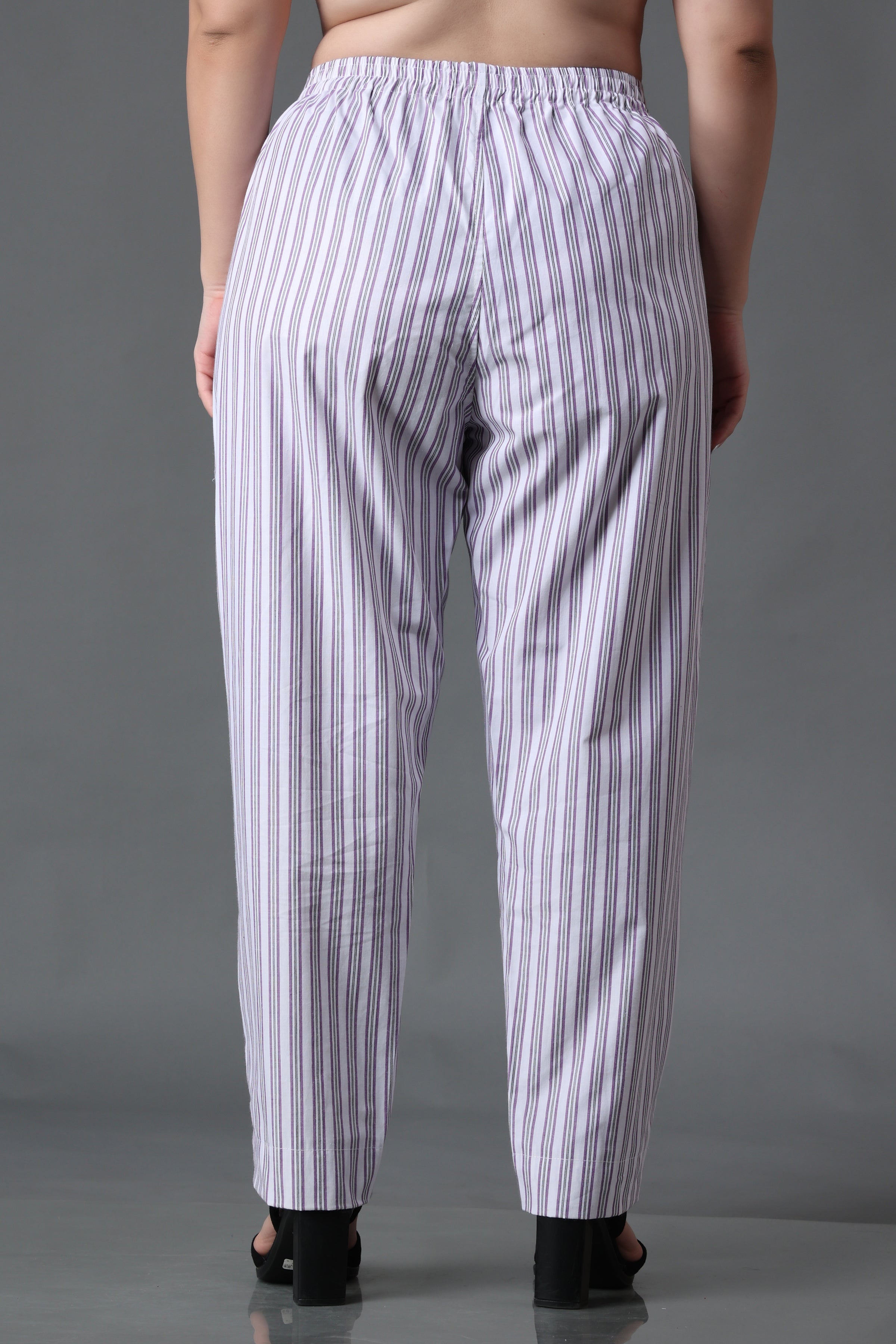 Buy online Striped Flat Front Wide Leg Trouser from bottom wear for Women  by Dodo & Moa for ₹909 at 60% off | 2024 Limeroad.com