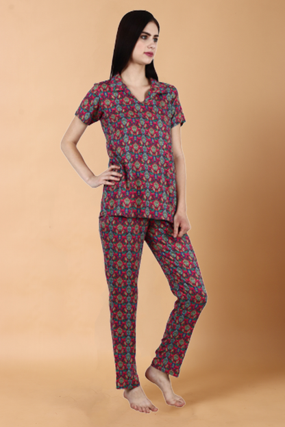 Women Plus Size Multi  Rayon Night Suit | Apella