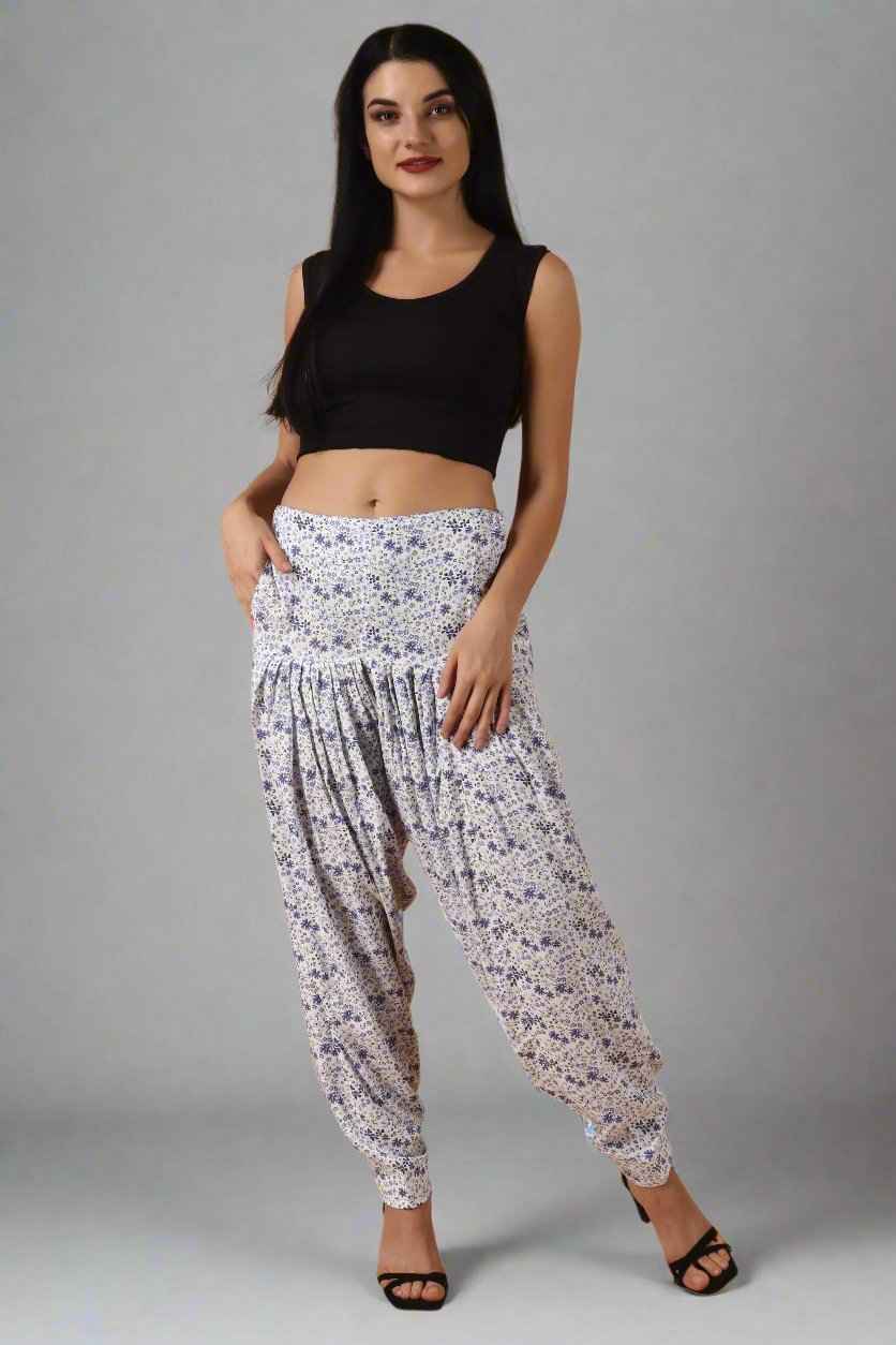 Buy Plus Size ​Forget-Me-Not Salwar At Apella | Sizes XS to 10 XL | India | Free Delivery | Customized