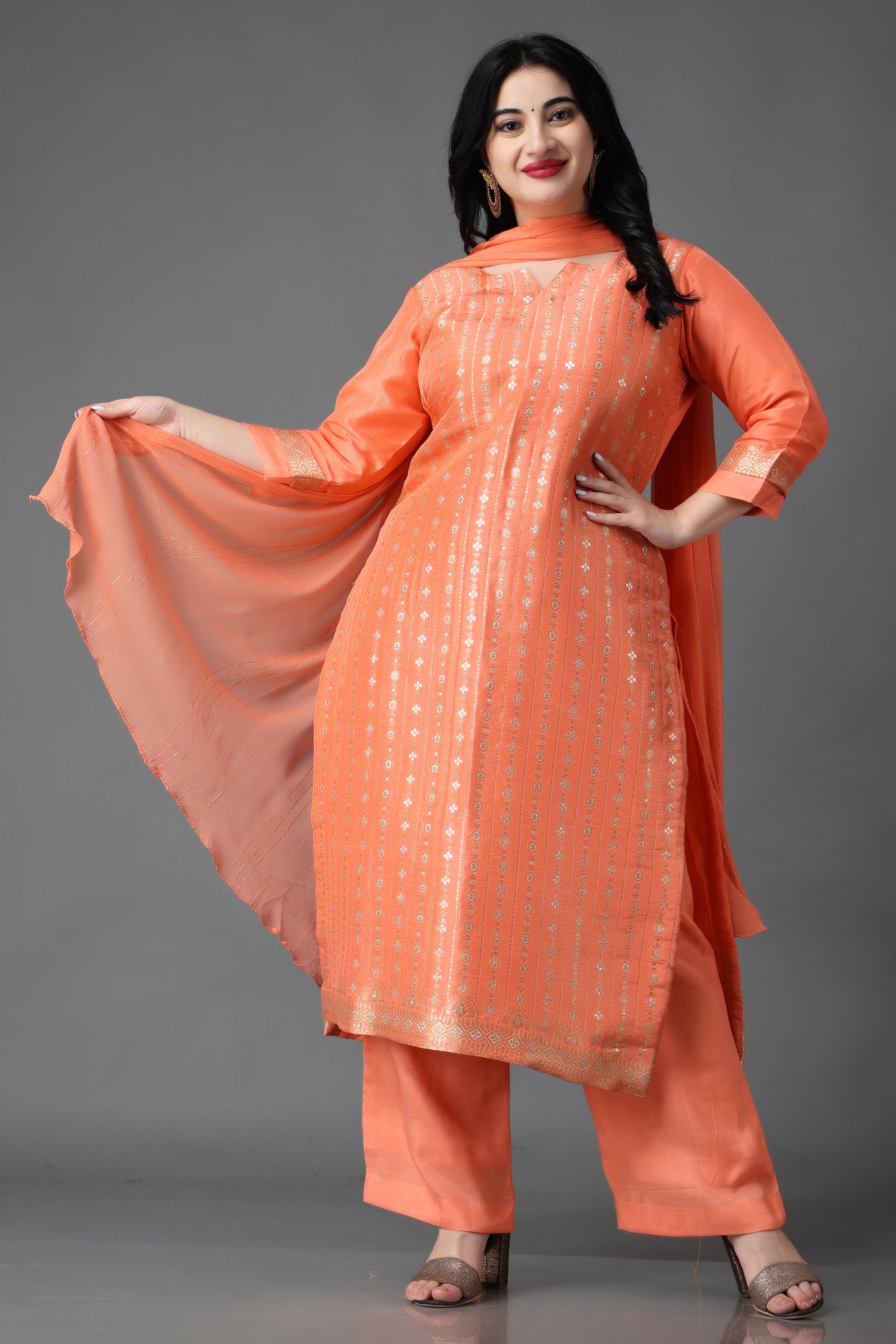 peach colour kurti salwar kameez peach colour Combinations indian dress  Pakistani … | Peach colour combinations, Color combinations for clothes,  Combination dresses