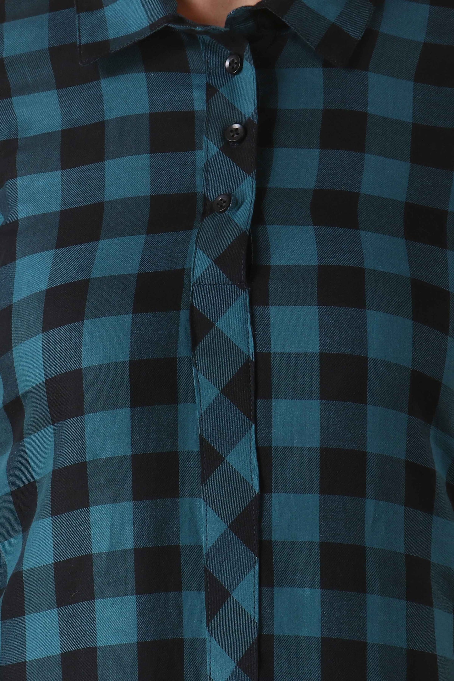 Buy Plus Size ​Peacock Checked Woollen Kurta At Apella | Sizes XS to 10 XL | India | Free Delivery | Customized