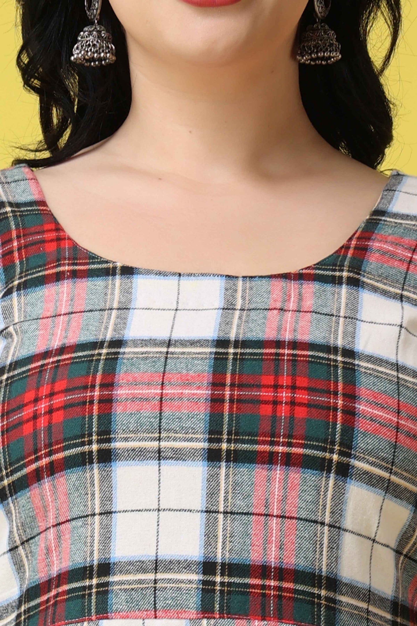 Buy Plus Size ​Just-A-Glance Woollen Kurta At Apella | Sizes XS to 10 XL | India | Free Delivery | Customized