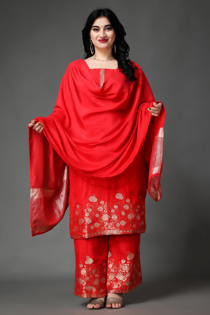 Red Suit For Karwa Chauth