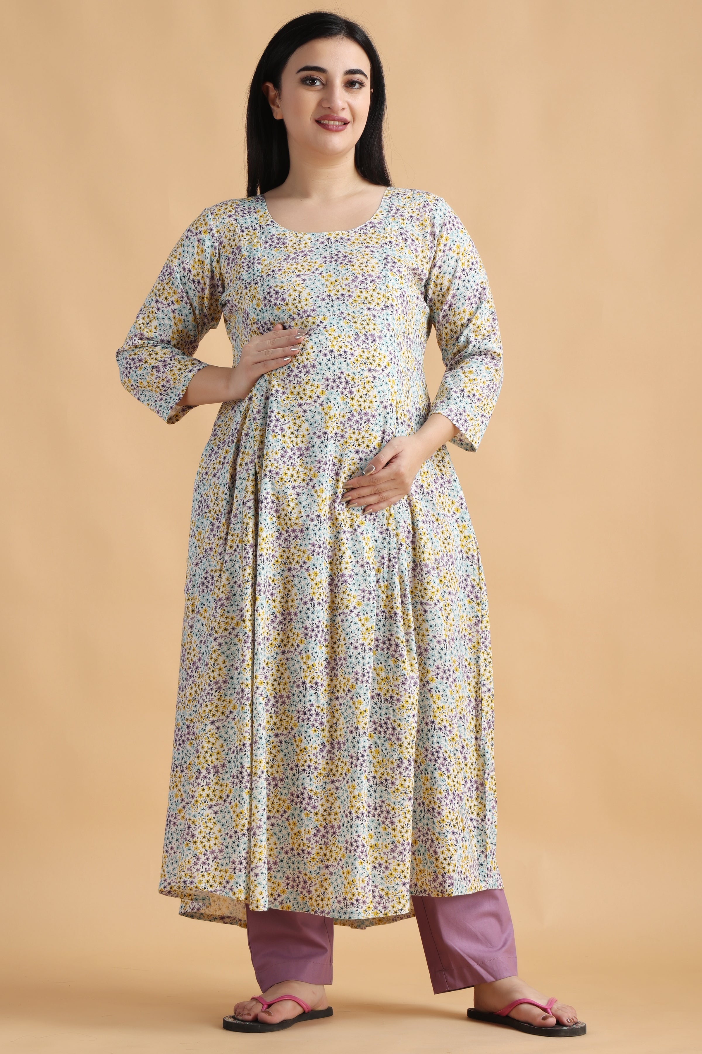 Beautiful cotton Maternity feeding Kurtis Size L and XL Available  Dngshop