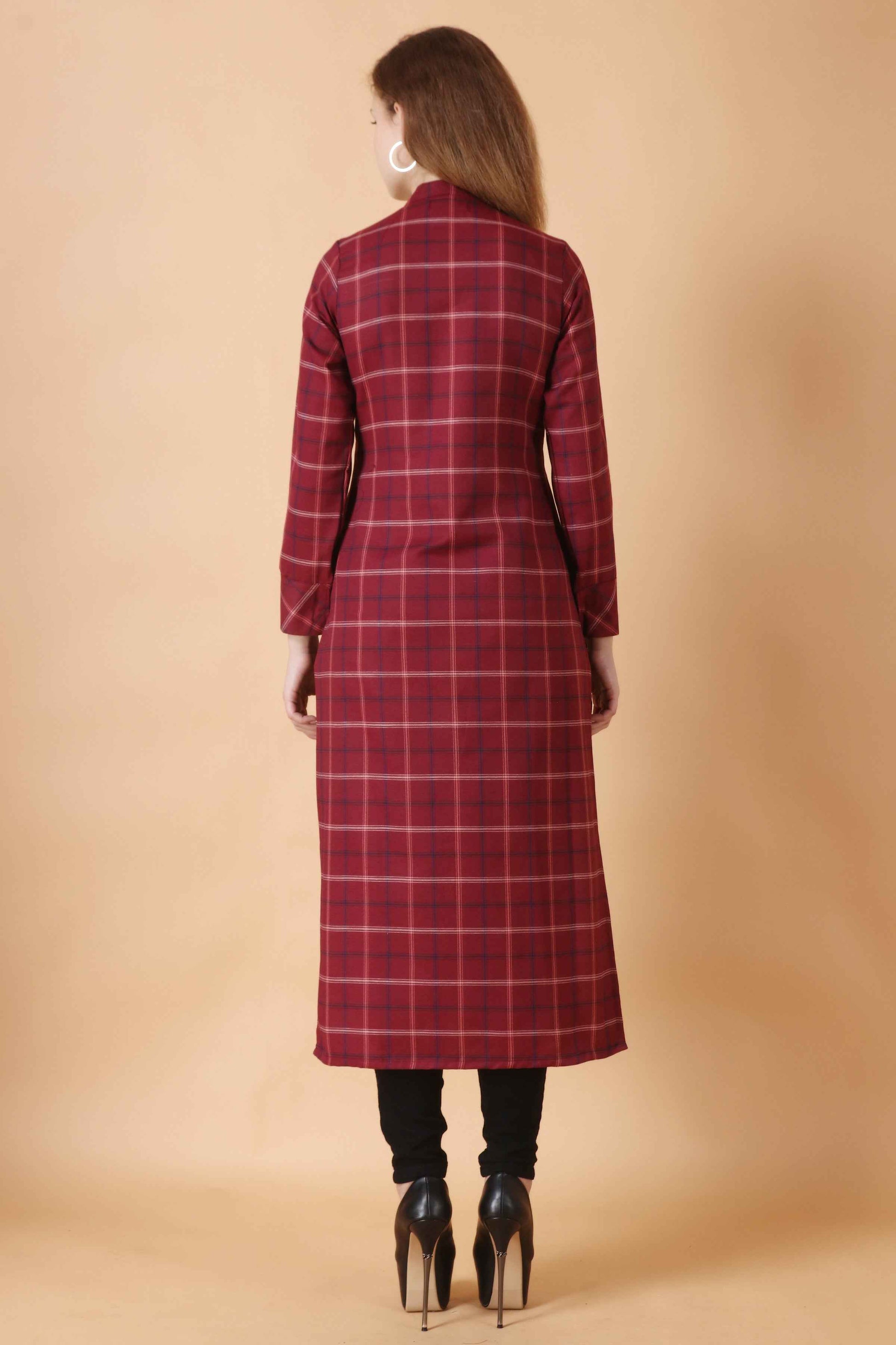 Buy Plus Size ​Snow Berry Woollen Kurta At Apella | Sizes XS to 10 XL | India | Free Delivery | Customized