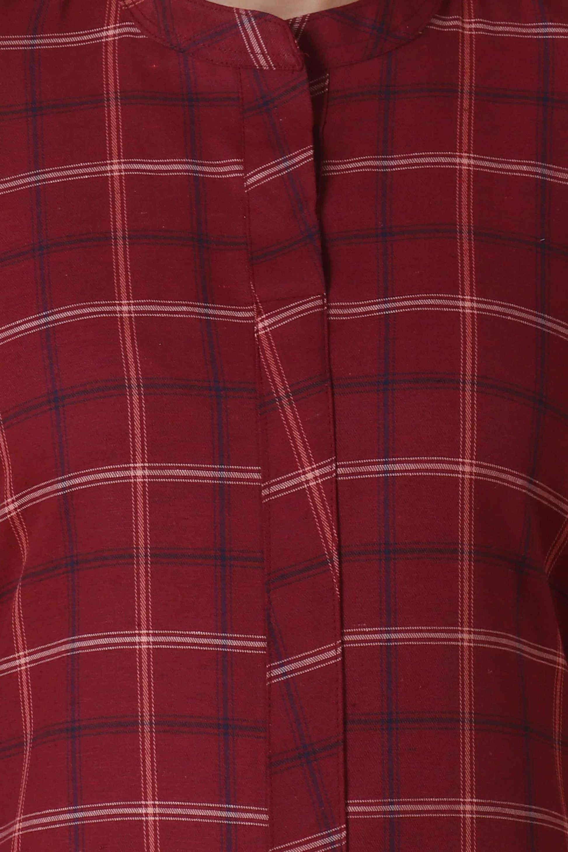 Buy Plus Size ​Snow Berry Woollen Kurta At Apella | Sizes XS to 10 XL | India | Free Delivery | Customized