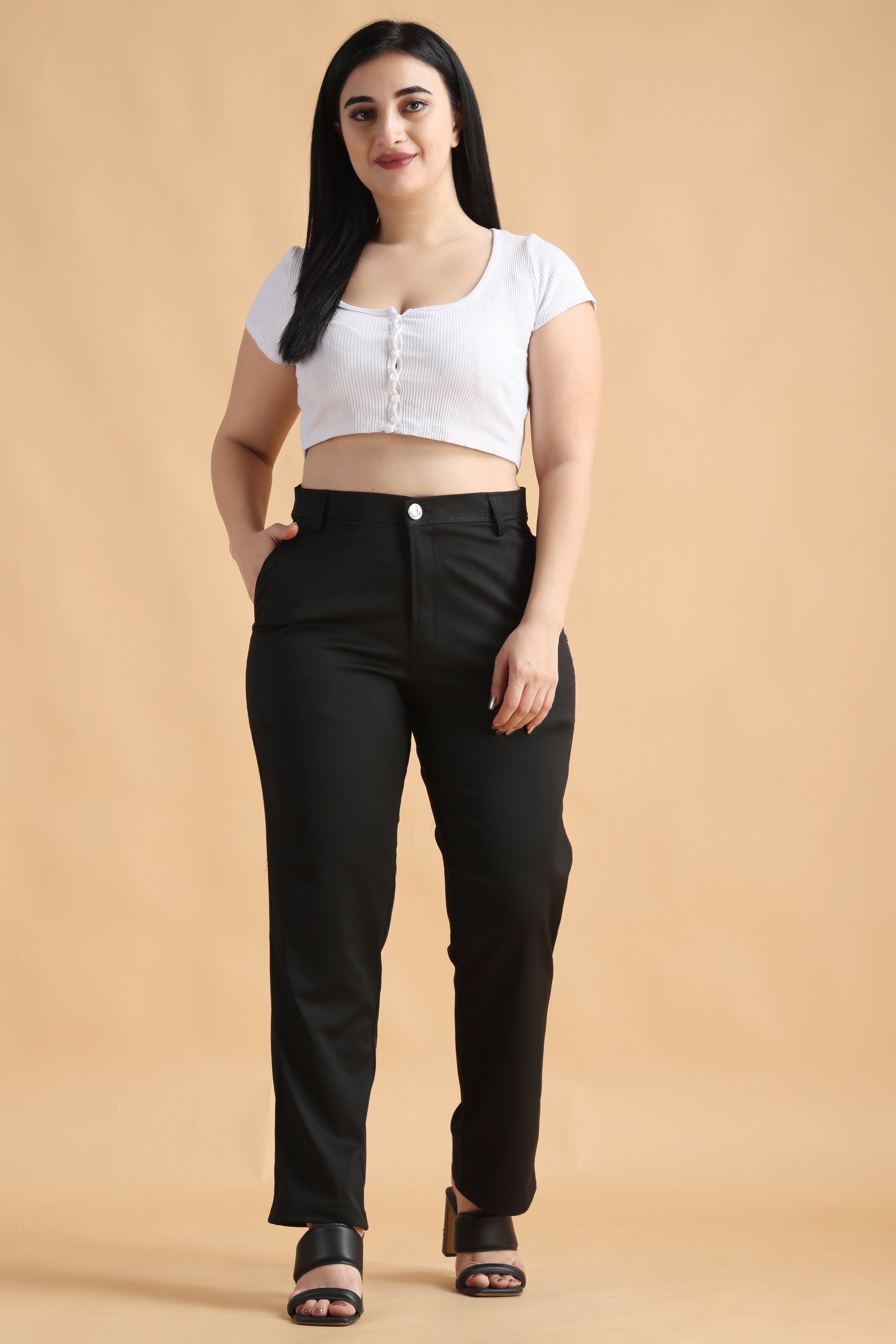 High Waisted Bow Tie Pants -