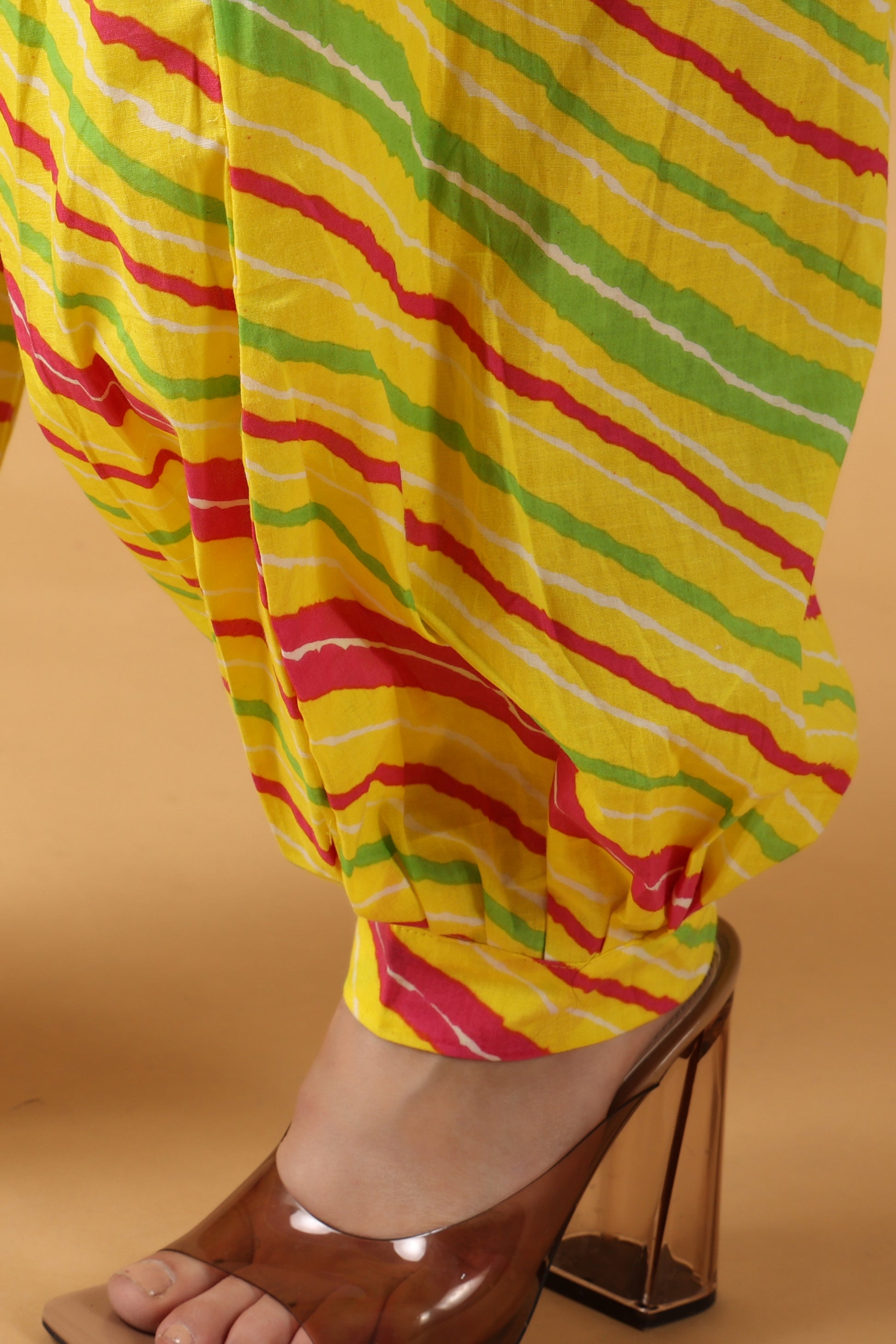 Women Plus Size Yellow Printed Afghani salwar | Apella
