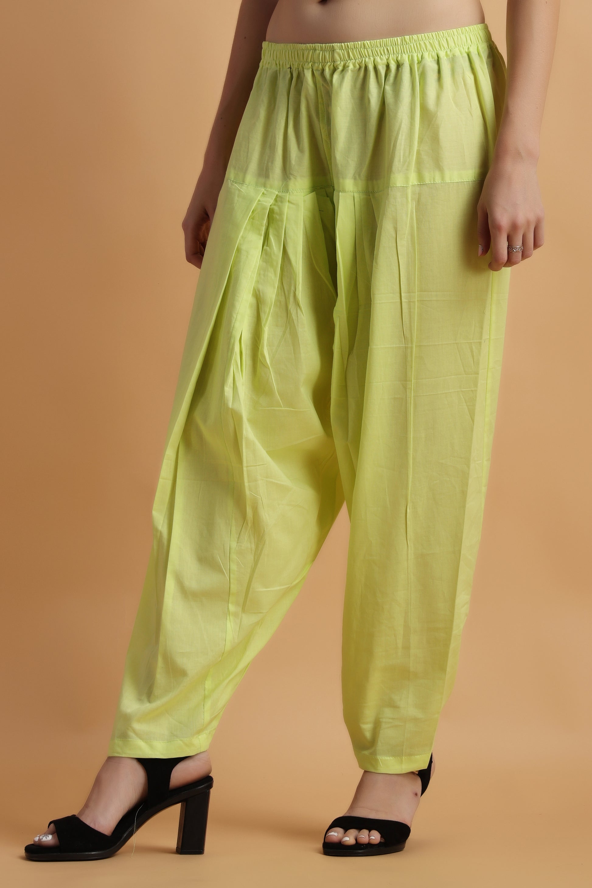Women Plus Size Multicolor Easy Fit Cotton Salwar | Apella